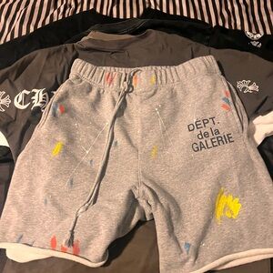 Gallery debt shorts paint splatter